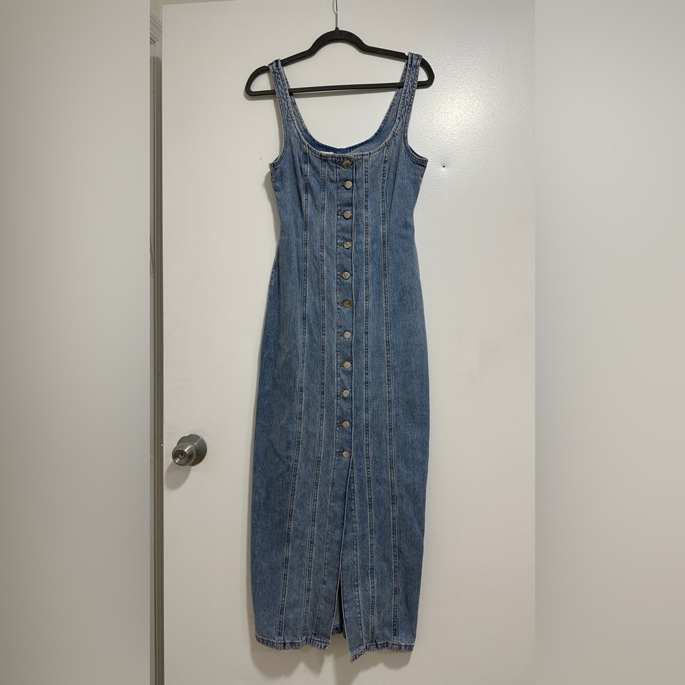 Zara Light Blue Denim Top